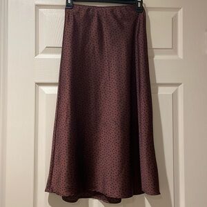 A&F Satin Midi Skirt - XS Petite